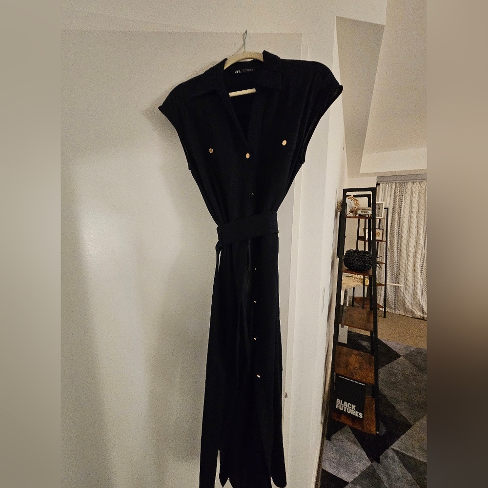 Zara Women's Navy Dress - Picture 7 of 9